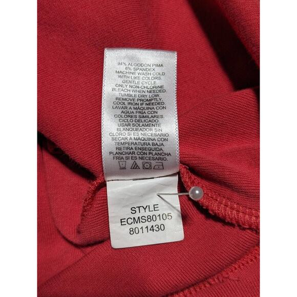 Ellen Tracy Shift Mini Dress Women M Pink‎ Short Sleeve Crewneck Pockets P61 - Picture 10 of 14